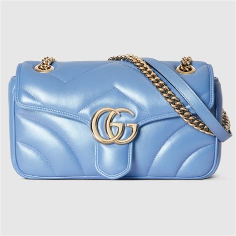 sac gucci bleu clair|sacs gucci petite taille.